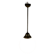 Philips - Druppel - Art Deco Stijl - Pendel Lamp - Opaalglas - Koper - 3E Kwart 20E Eeuw