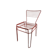 4 Design Tuinstoelen Draadmetaal Stapelbaar