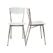 Set X2 Metalen Formica Stoelen