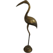 Vintage Xl Messing Vogel Flamingo Kraanvogel Tcm Brass India