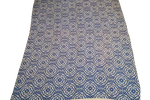 Grandfoulard Woondeken Blauw Beige Abstract Bloem 260/193