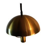 Dijkstra Messing Pendel-Lamp / Hanglamp , Jaren 70