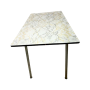 Vintage Formica Tafel Met Marmerprint