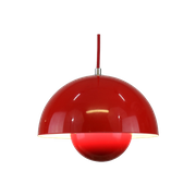 Iconische Vp1 Donkerrode Bloempot Ontworpen Door Verner Panton - 100 % Origineel - Tnc3