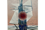 Abstract Schilderij, Acryl Op Doek, Ph. De Kerckhove