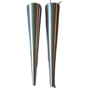 Massive Rvs Wandlampen Kegelvormig.