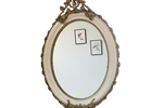 Vintage Antieke Kuif Spiegel Facet Geslepen Rococo-Stijl