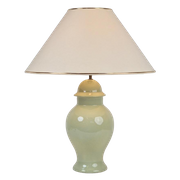 Vintage Tafellamp Gemberpot Keramiek Regency '70 France Goud