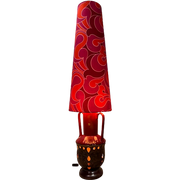 Vintage Staanlamp Met Verlichte Voet
