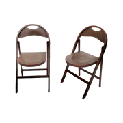 Thonet B751 (Set) - Folding Chair - Art Deco - Crocodile - Aligator Pattern (Fully Original Rare)