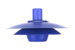 Blauw Gekleurde Top Design Lamp Van Jeka Metaltryk - Model Viola Type 3013-P - Denemarken 1980