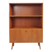 Vintage Danish Cabinet Teak Bookcase | Boekenkast Met Klep
