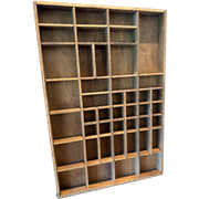 Vintage Houten Letterbak 60 X 42,5 Cm