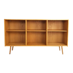 Vintage Eiken Open Wandkast Deens Boekenkast Svend Ellekaer