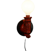 Waanzinnige Oranje Vintage Naxos Keramiek Wandlamp