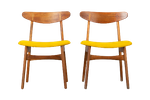 Geherstoffeerde Deens Design Stoelen Design Bij Hans J. Wegner Ch30, Set Of 2