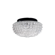 Qk20 – Plafondlamp – Jaren 70 -Transparant Glas