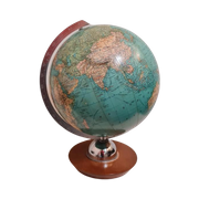 Retro Vintage Wereldbol Globe Atlas