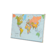 Officenow Wereldkaart, 104 X 60 Cm