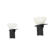 Paar Post Moderne Wandlampen 62670