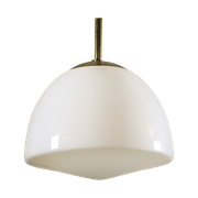 Antieke Art Deco Opaline Hanglamp