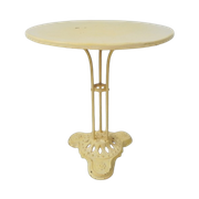 Art Deco Bistrotafel, Tuintafel Op Gietijzeren Voet