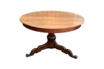 Oude Ronde Eettafel, Rond 109Cm. Massief Hout
