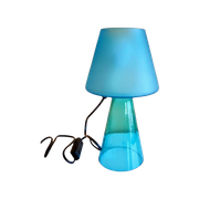 Gesigneerde Glazen Mushroom Lamp De Mayo Murano Blauw