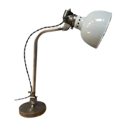 Rademacher Tafellamp Met Lichtgrijze Emaille Kap