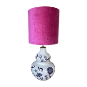 Xl Tafellamp Lamp Keramiek Vaas Bella Blue Pink 67,5Cm