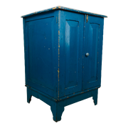 Oude Proviand Kast Blauw