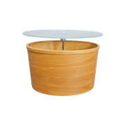 Modernistische Bijzettafel Cilinder Paul Mayen Plywood '80