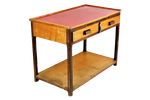 Vintage Fifties Kast Met Schuiven Rood Formica Eik Grenen 90Cm