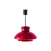 70S Doria Rode Glazen Hanglamp