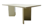 Hollywood Regency Stijl Marmeren Eettafel