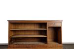 Antieke Franse Houten Balie | Apotheek Toonbank | Apothekerskast