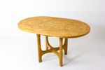 Tropical Rattan Dining Table, 1980S