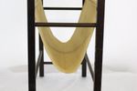 Minimalistic Magzine Holder In Stained Oak Wood And Canvas *** 1970'S *** Danish Furniture