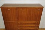 Vintage, Mid-Century Wandmeubel, Highboard, Barkast.