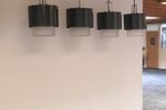 Vintage Lamp Industrieel Hanglamp Metaal Glas Schoollamp