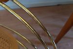 Jaren ’70 Thonet-Stijl Schommelstoel Met Metalen Frame