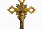 Messing Starburst Byzantijns Kruis Jezus Jaren 30