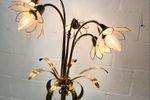 Vintage Capiz Shell Flower Vloerlamp / Staanlamp
