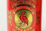 Vintage Koffie Blikken Roode Pelikaan Antwerpen Set Van 2 Jaren 80