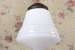 Antieke Art Deco Opaline Hanglamp
