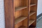 Engelse Klassiek Ingelegd Mahonie Boekenkast Met 8 Verstelbare Planken