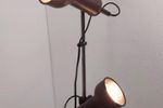 Vintage Vloerlamp Spots 2 Lampen Bruin