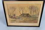 Joop Nijmeijer (1941-2017) - Aquarel - 'Gezicht Te Mantinge Drenthe' - 2E Kwart 20E Eeuw