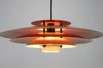 Top Kwaliteit Xl Plafondlamp Van Laterna Model Magica - Denemarken 1980 - Volledig Gerestaureerd