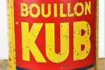 Kleurrijk Vintage Kub Bouillon Blik 1930'S Verzamelitem 23Cm